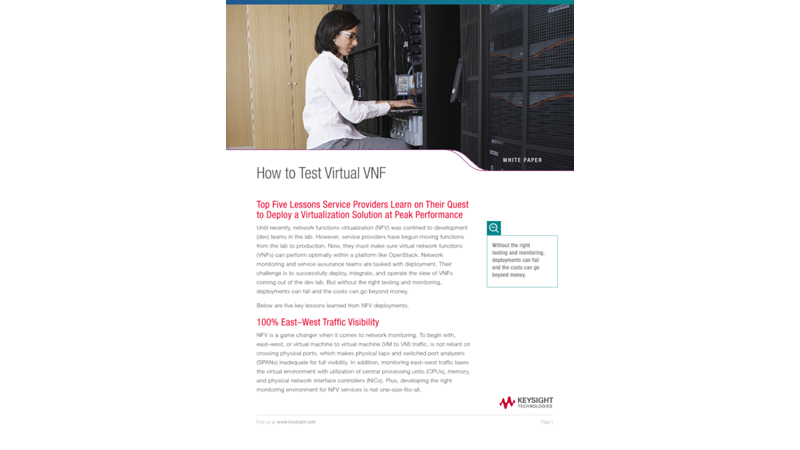 How to Test Virtual VNF